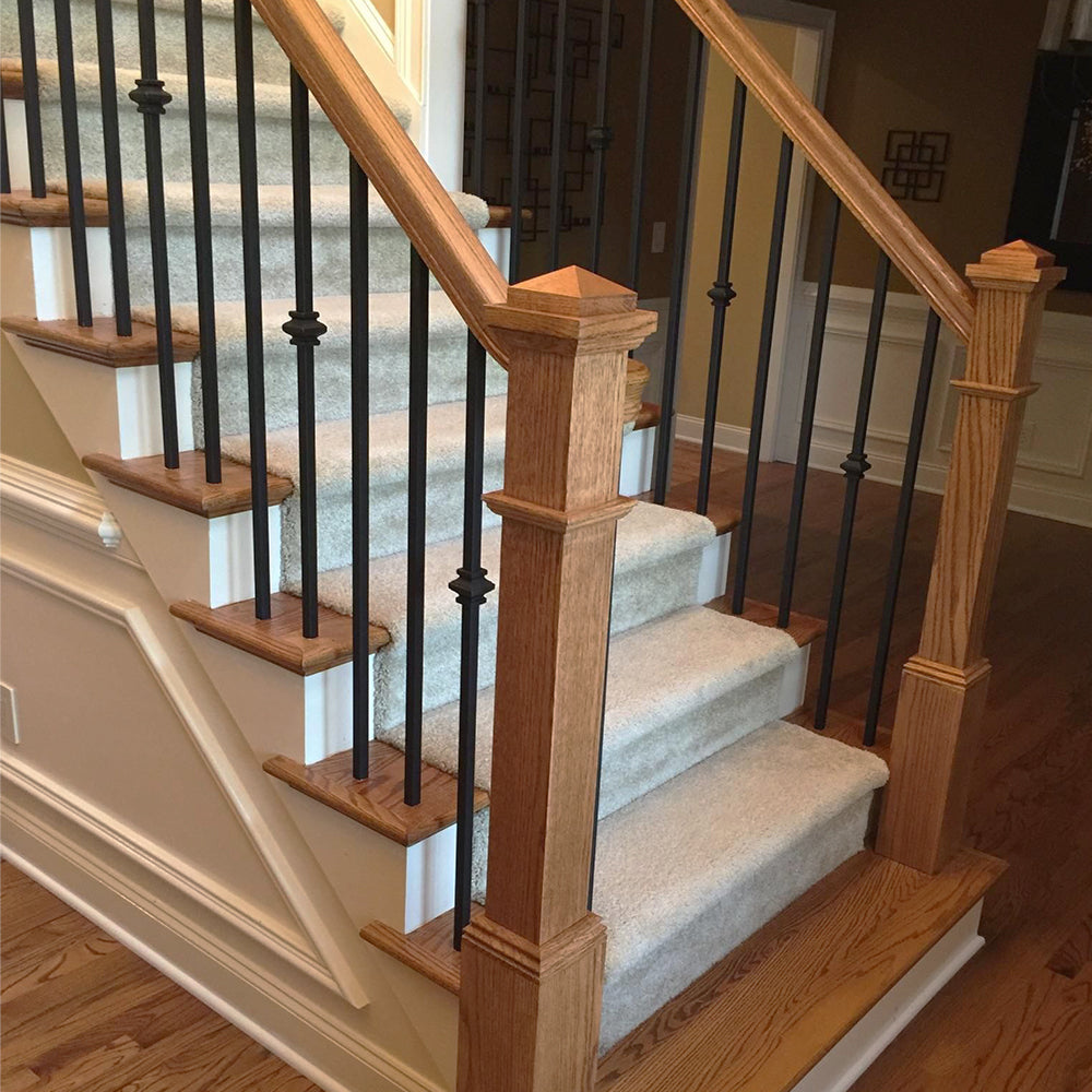 mega series modern plain square bar iron baluster