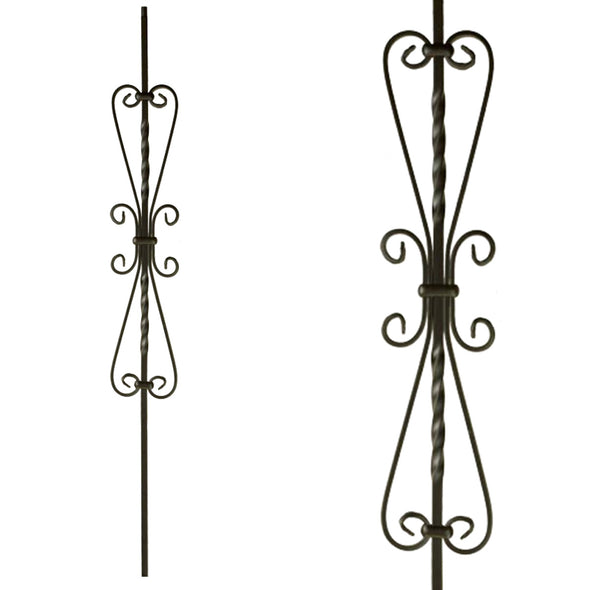 Heart Scroll Iron Baluster