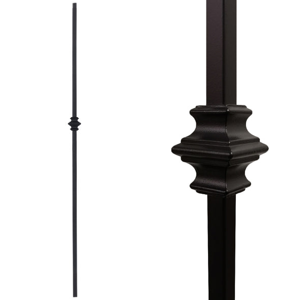 1/2" Single Knuckle Stair Wrought Iron Baluster