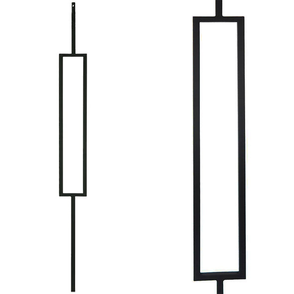 Stair Single Rectangle Modern Iron Baluster