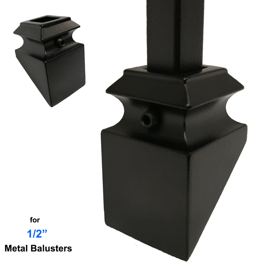 Affordable Stair Slant/Pitch Shoe for 1/2" Iron Balusters