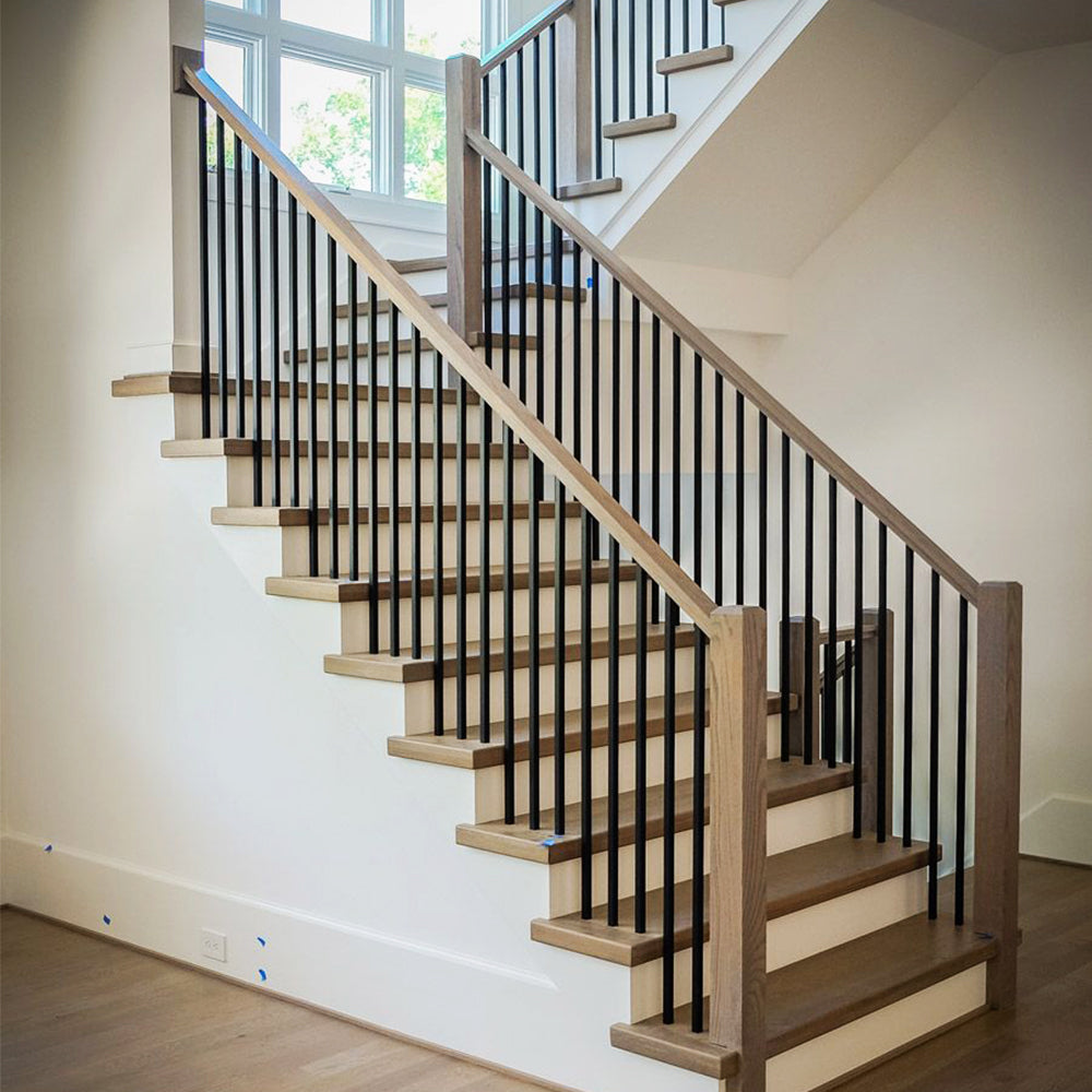 mega series plain square bar modern staircase