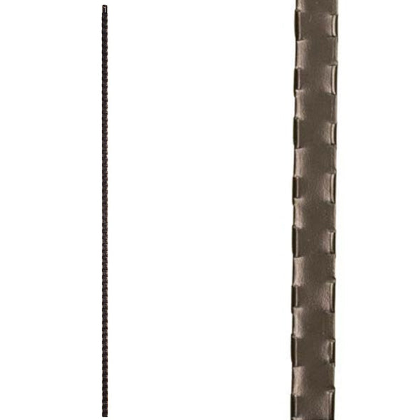 Gothic Hammered Straight Bar Wrought Iron Baluster