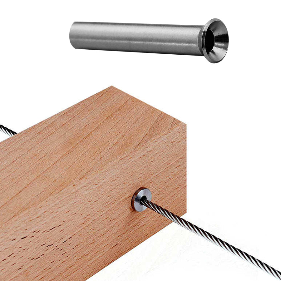 Stainless Steel Cable Protector Sleeves (4-Pack)