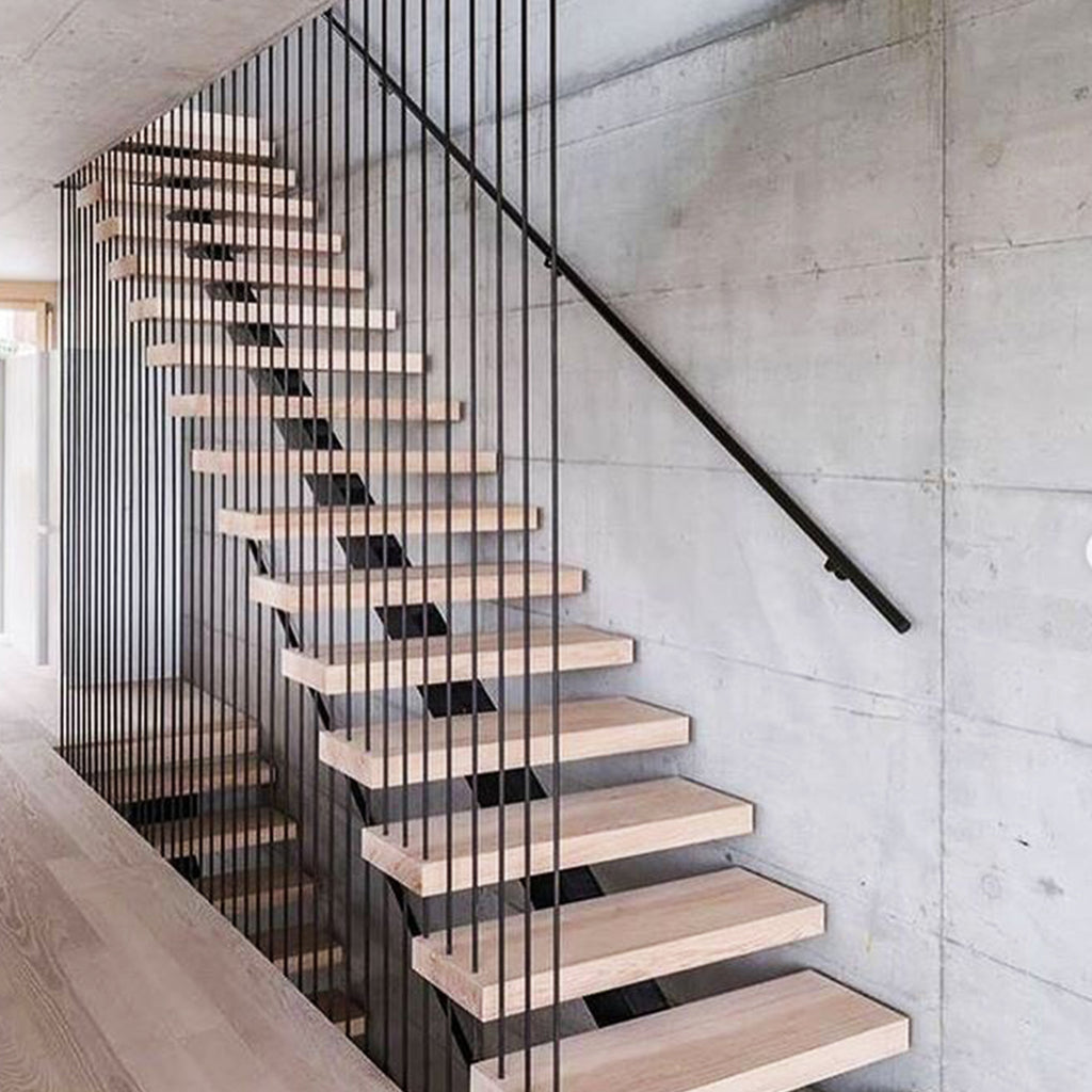 Stair Railing Steel Modern Horizontal Bar
