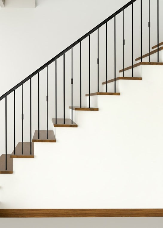 ARQ Collection- Single Cube Accent Iron Baluster