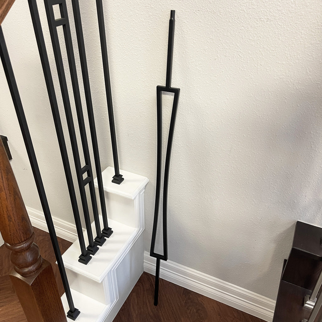 Steel Step Railing Parts Wrought Iron Stair Railing Parts