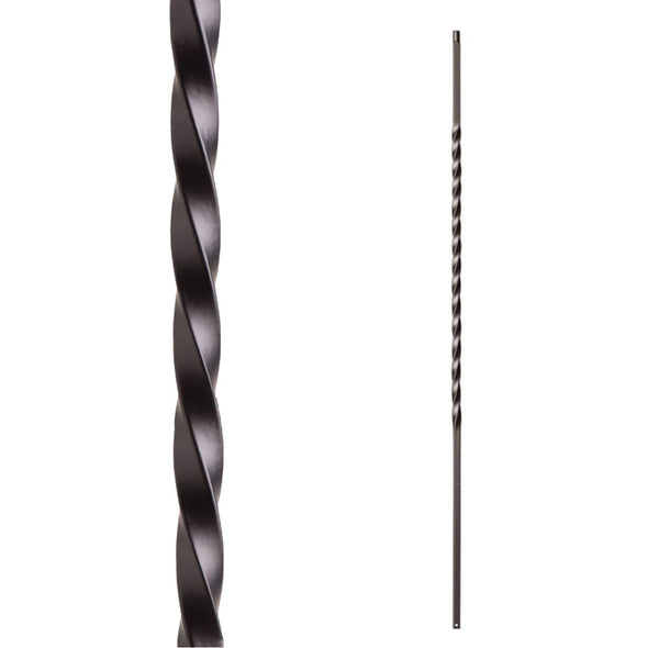 Affordable Stair Parts Long Twist Wrought Iron Balusters