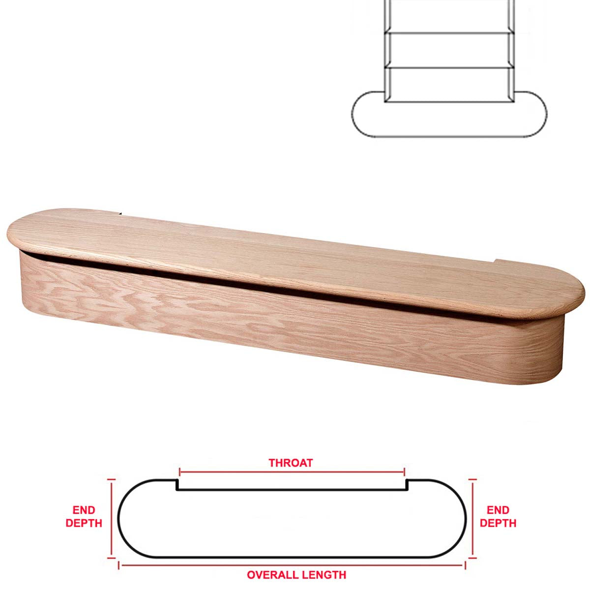 Starting Step 8015 Double End Stair Starting Step - Affordable Stair Parts ...