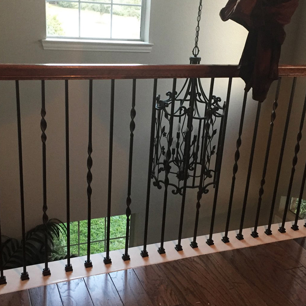 Affordable Double Ribbon Wrought Iron Baluster