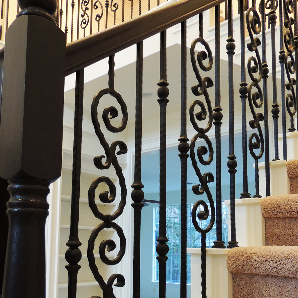 Cheap Double S-Scroll Wrought Iron Baluster