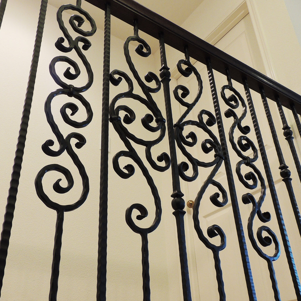 Double S-Scroll Iron Baluster