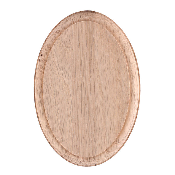 7037 Wood Oval Rosette