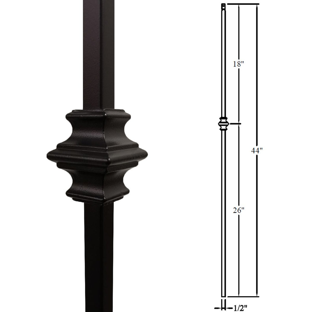 16.1.34 Stair Iron Baluster Single Knuckle