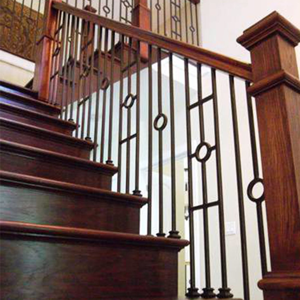 Staircase Balustrade Three Leg Panel Wrought Iron Baluster