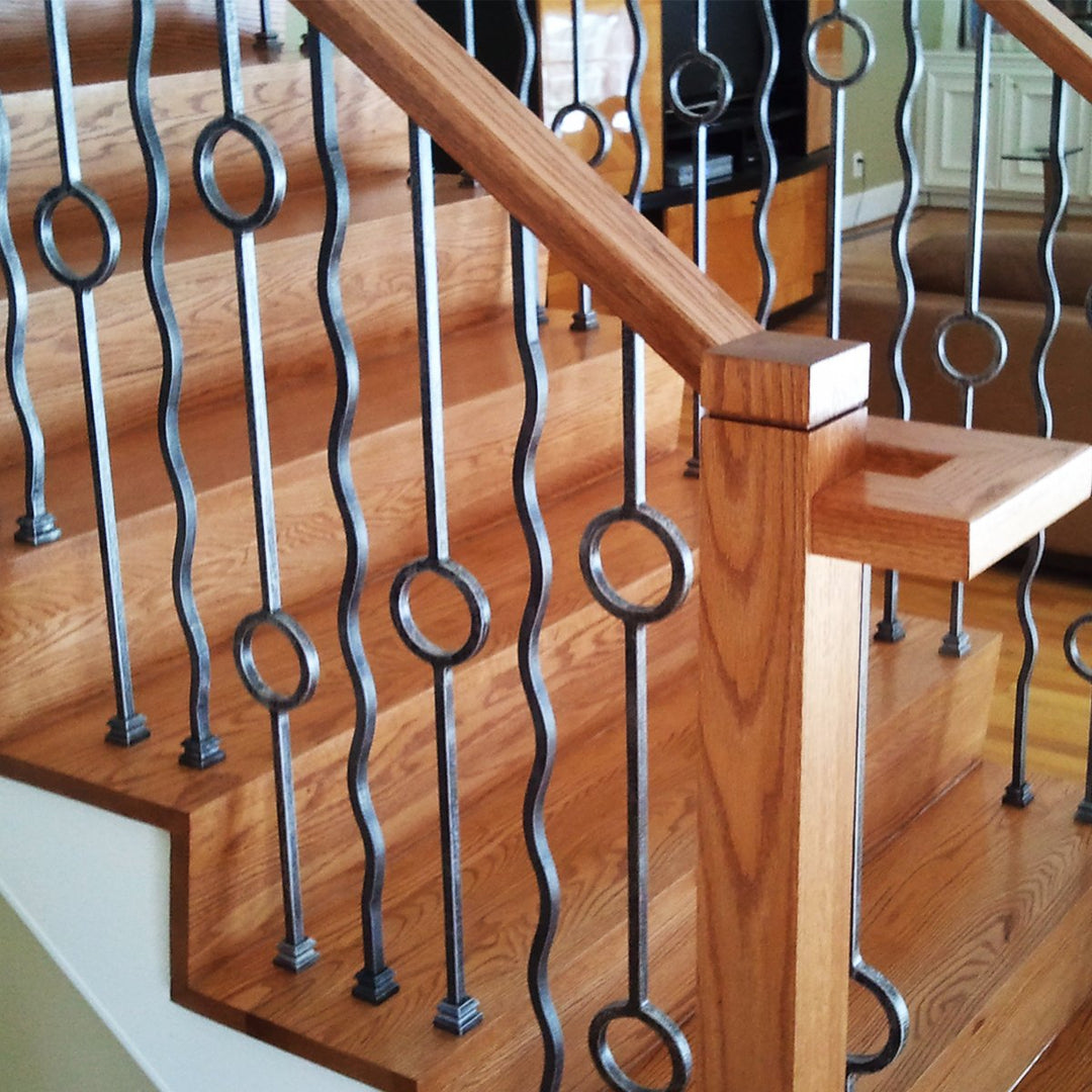 Double Ring Wrought Iron Baluster - Affordable Stair Parts – Affordable ...