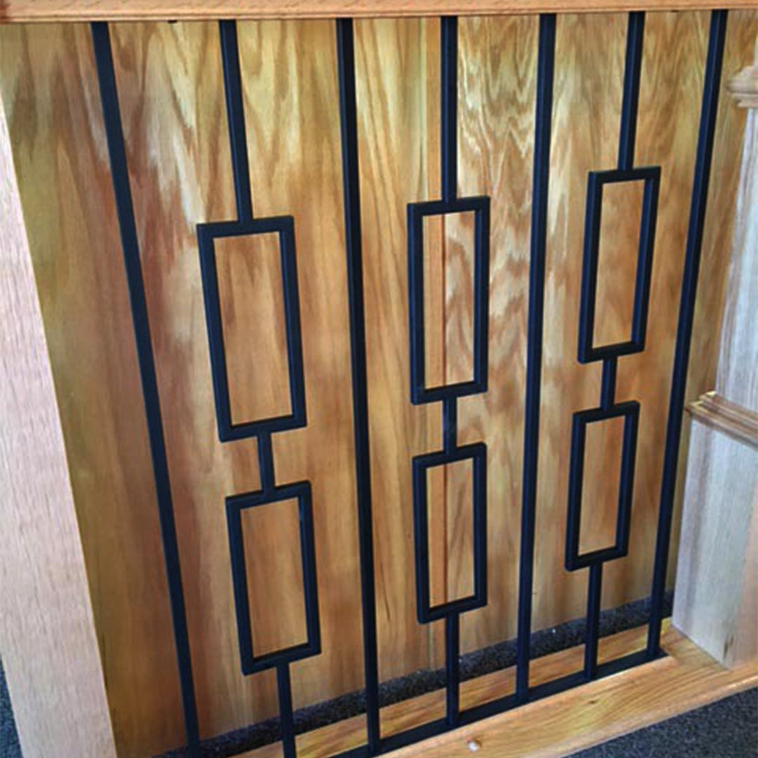 Double Rectangle Modern Iron Baluster - Affordable Stair Parts ...