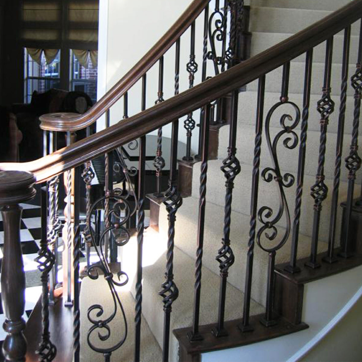 Mega Double Basket Wrought Iron Baluster - Affordable Stair Parts ...