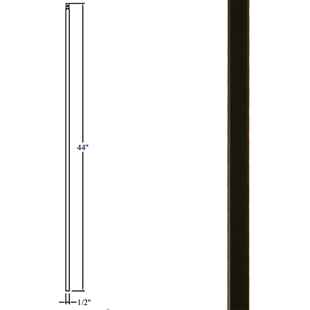 Affordable Stair Plain Square Bar Iron Baluster