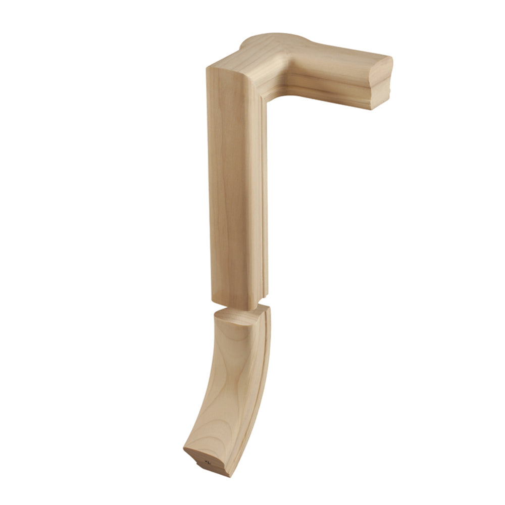 2-Rise Right Gooseneck Fitting With Cap - Affordable Stair Parts 