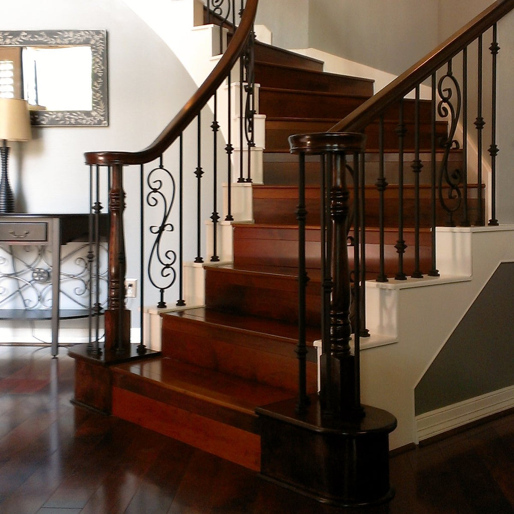 Stair Railing Scroll Wrought Iron Baluster