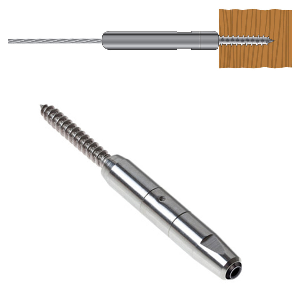 Stainless Steel Swagless Lag Screw Cable Terminal