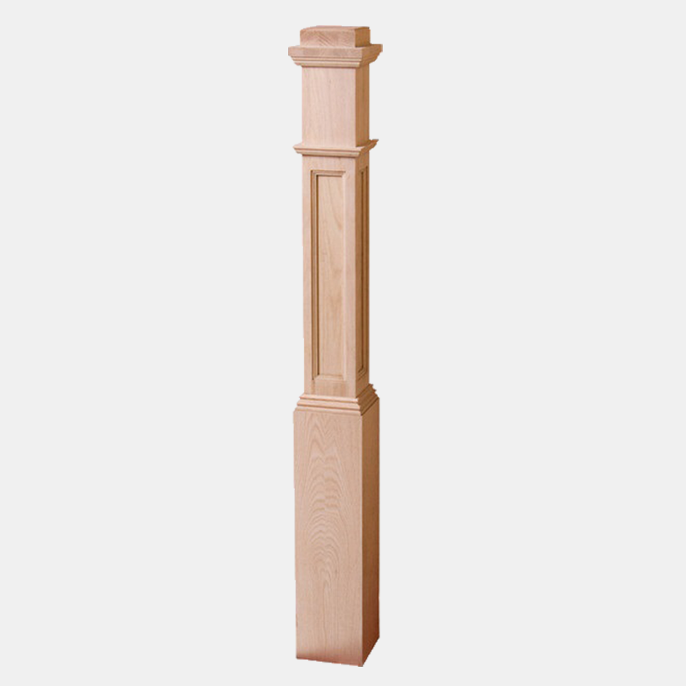 Affordable 4991 Recessed Panel Box Newel