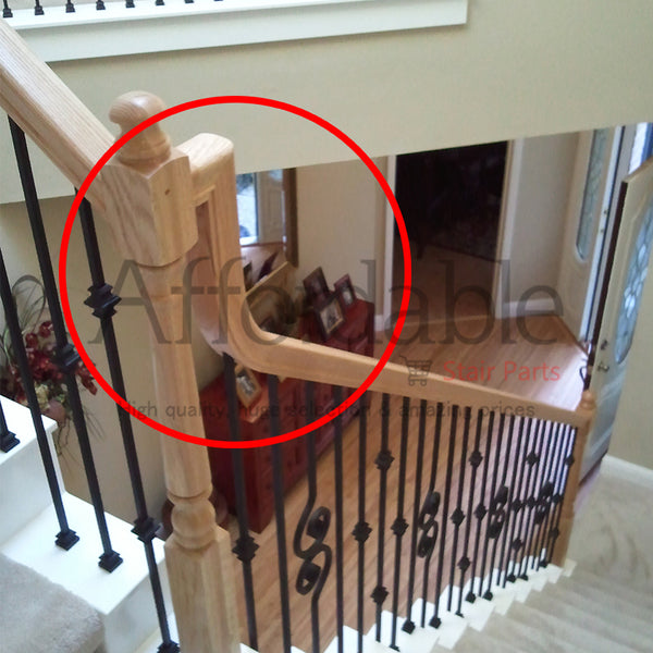 2-Rise Straight Gooseneck Handrail Fitting - Affordable Stair Parts ...